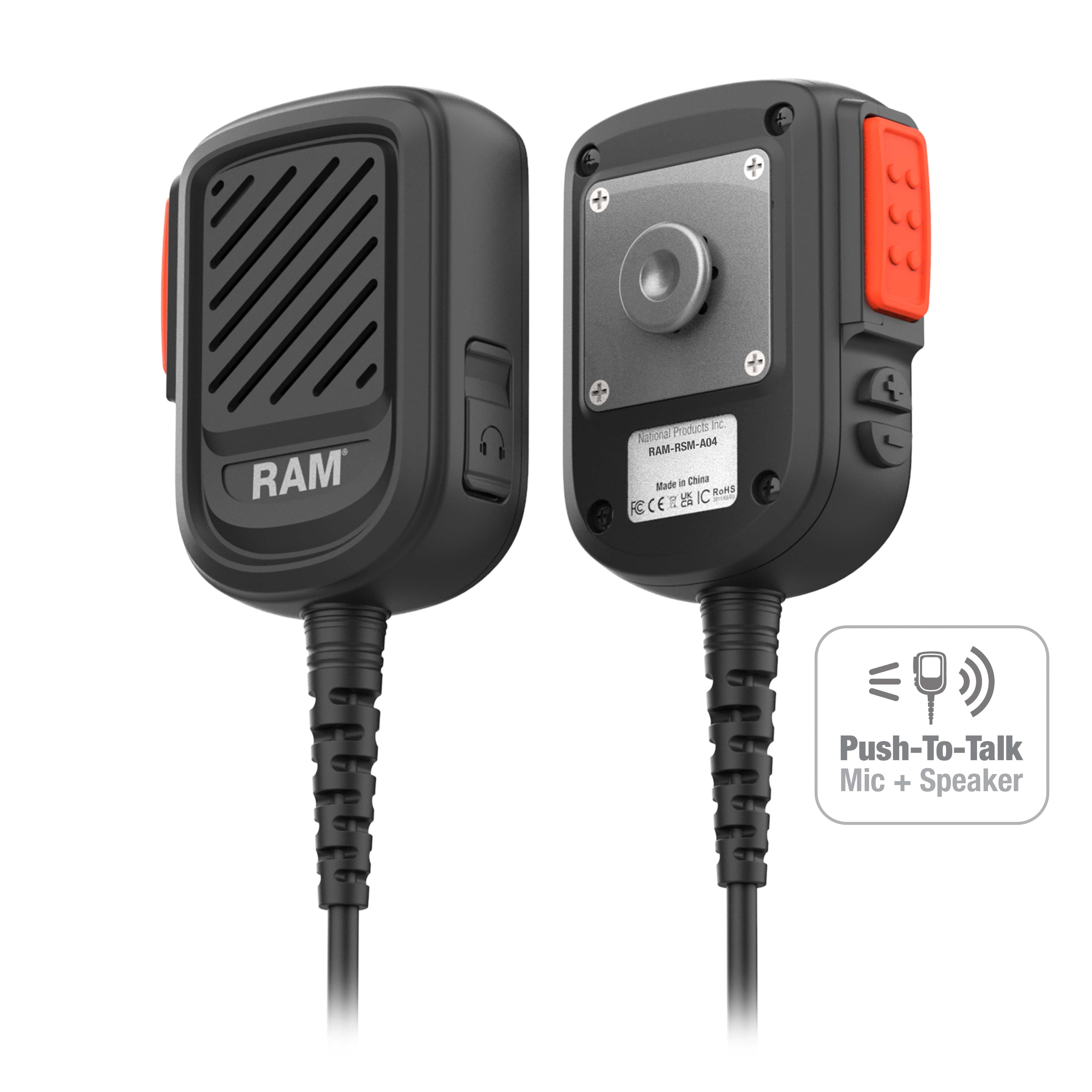RAM® Remote Speaker Mic with USB-C for ESChat + More