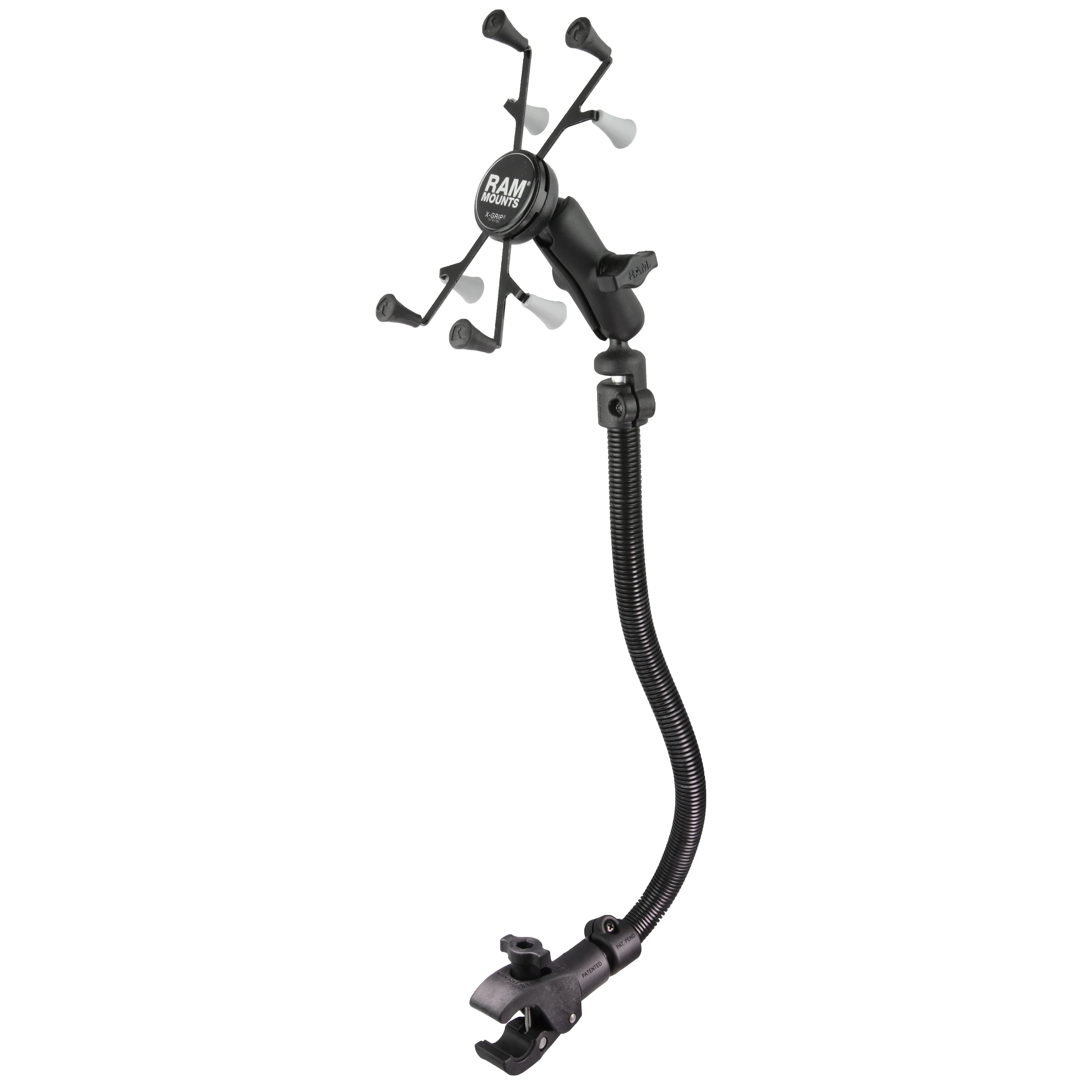 RAM® X-Grip® Wheelchair Leg Rail Mount for 7"-8" Tablets