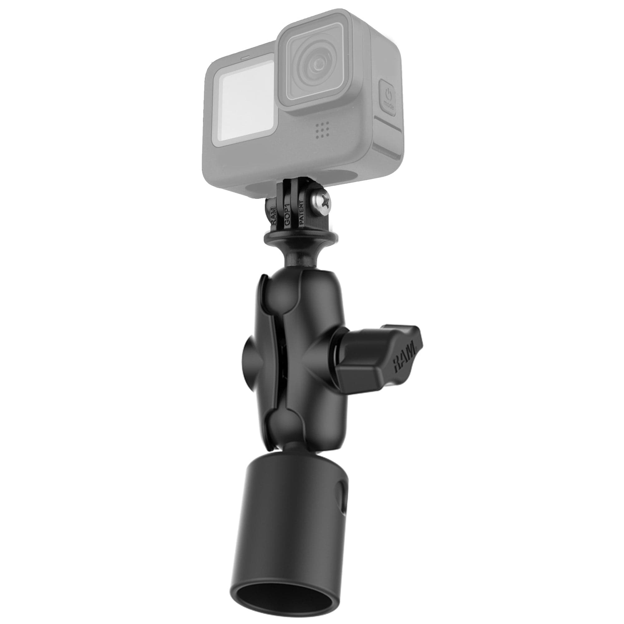 RAM® PVC Pipe Socket Mount with Universal Action Camera Adapter