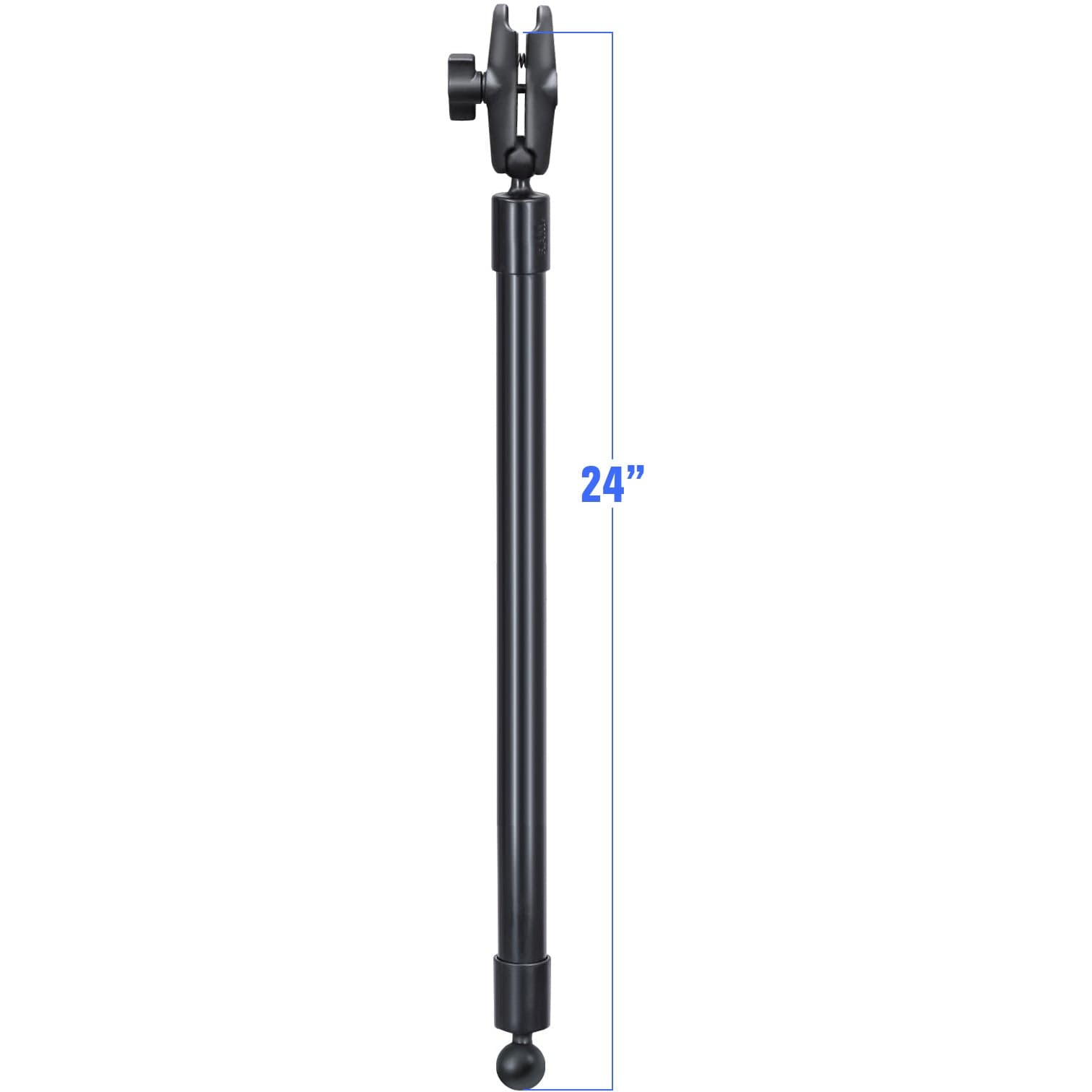 RAM® 24" PVC Pipe Extension with Ball Ends & Double Socket Arm