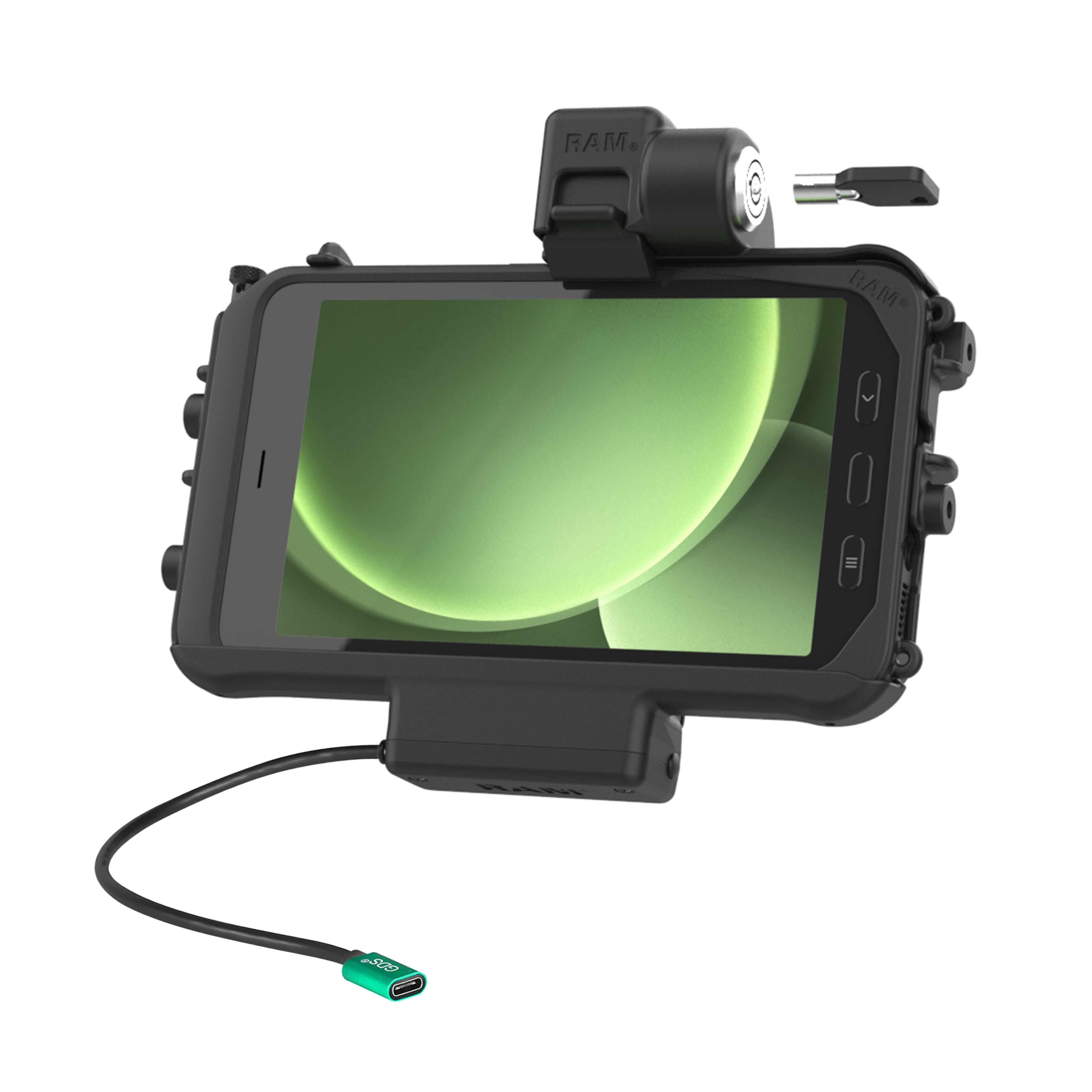 RAM® Thin-Dock™ Locking Powered Dock for Tab Active5 & 3