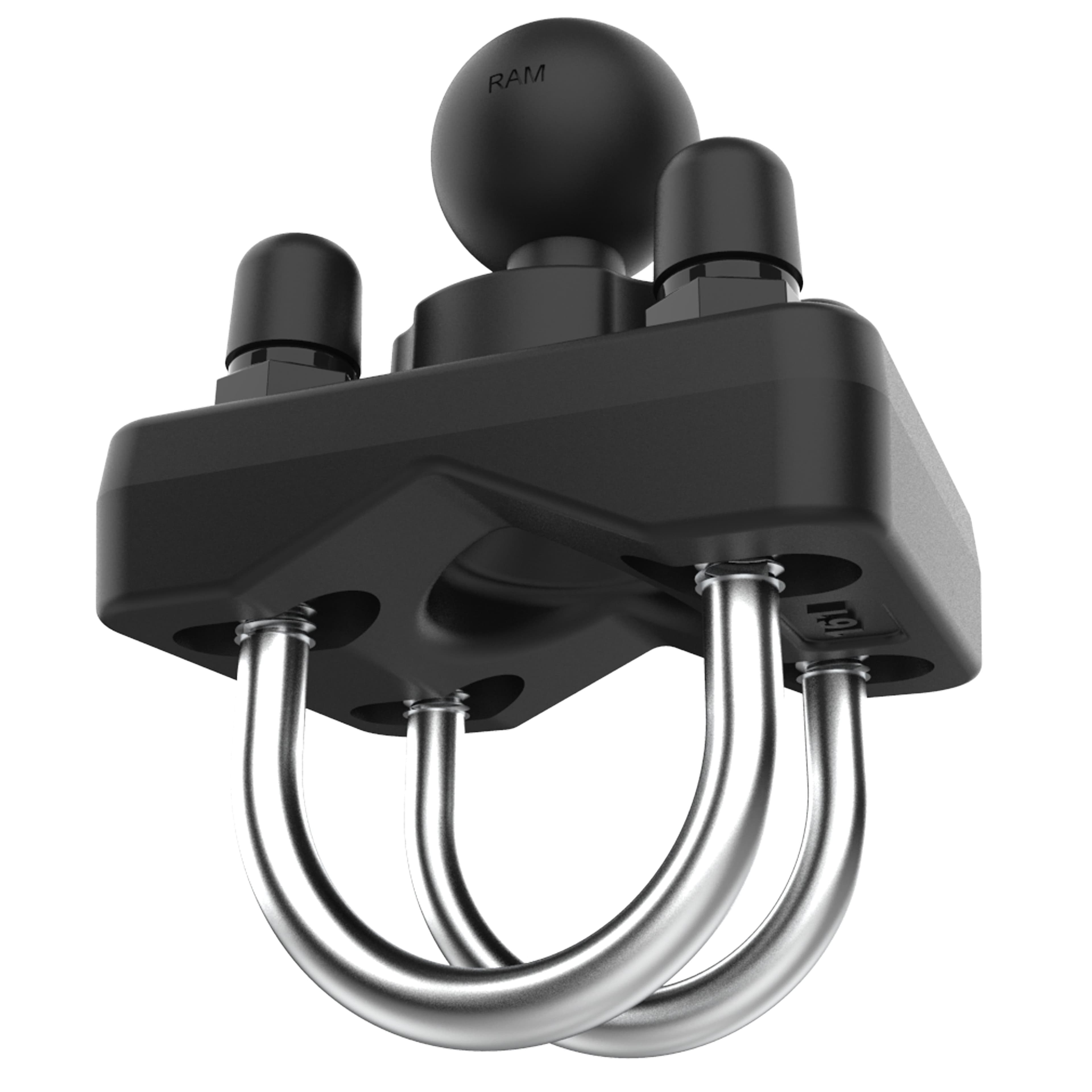 RAM® Double U-Bolt Ball Base for 1" - 1.25" Rails - B Size