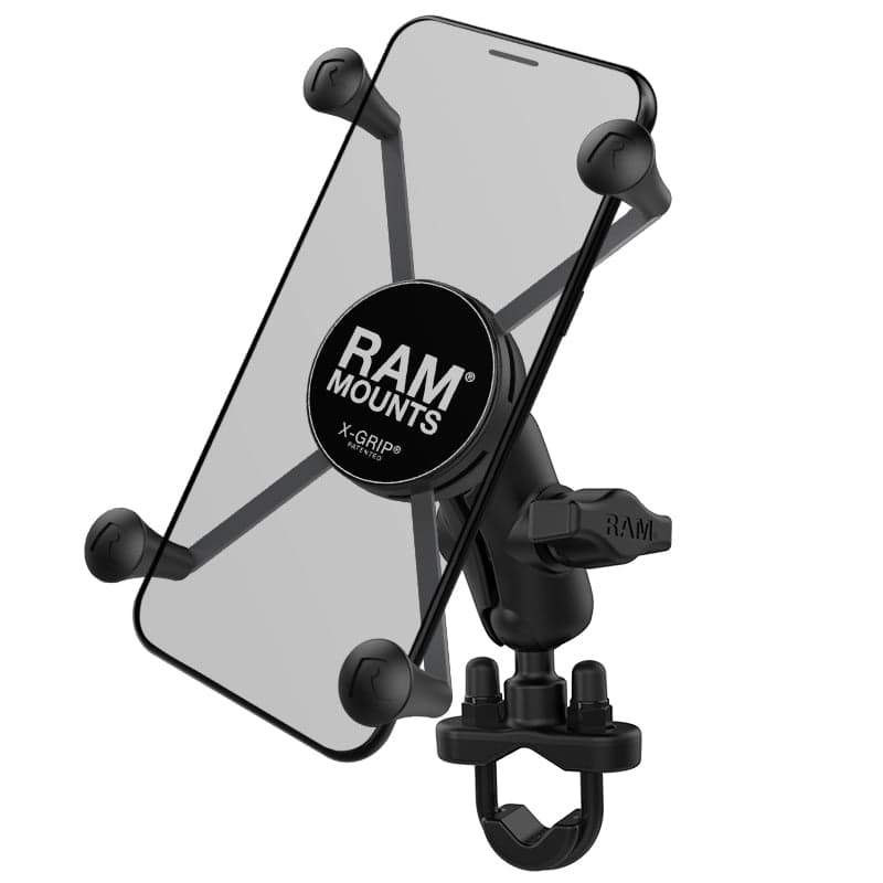 RAM® X-Grip® Large Phone Mount with Handlebar U-Bolt Base - Short