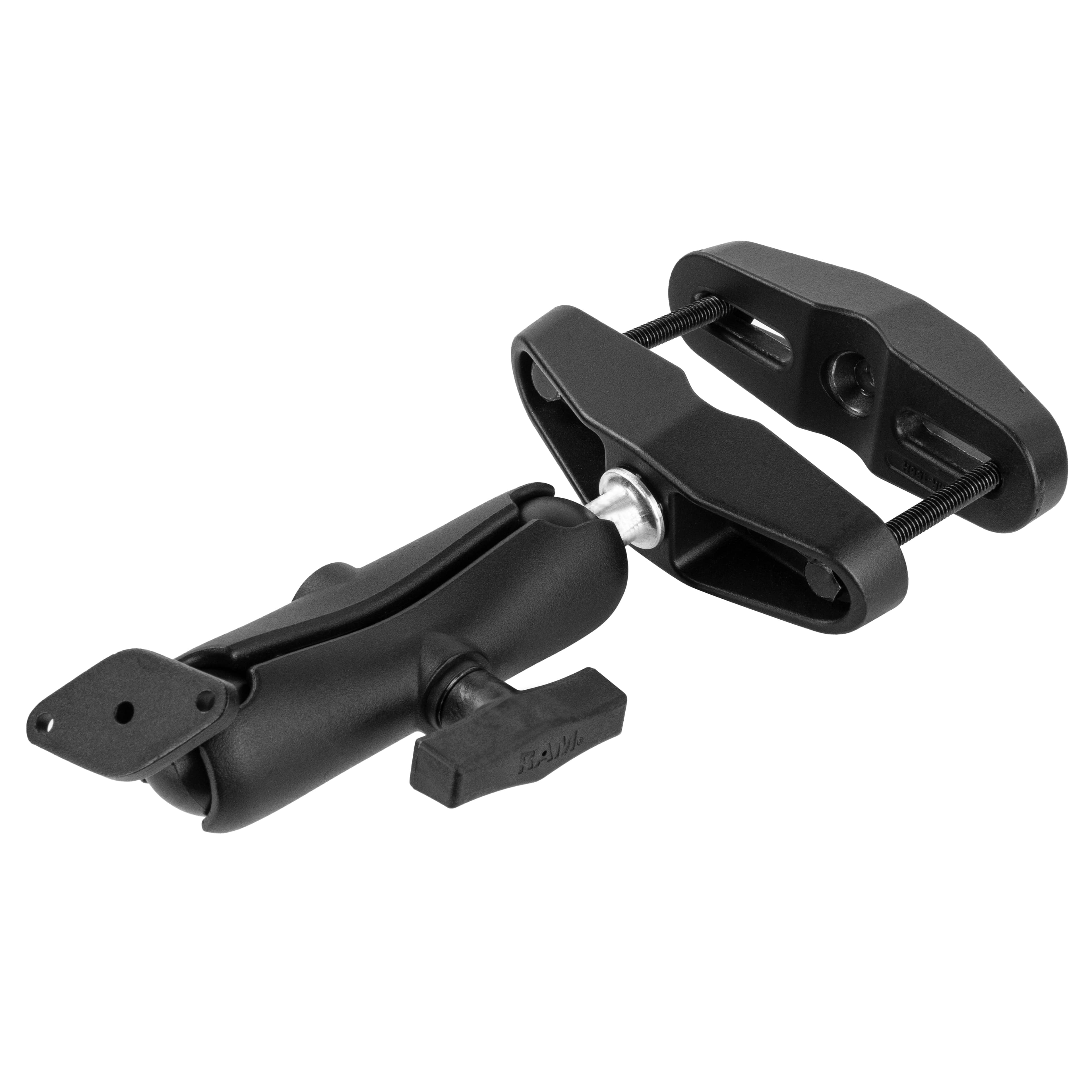 RAM® Universal Post Clamp Mount with Diamond Plate - C Size Medium Arm