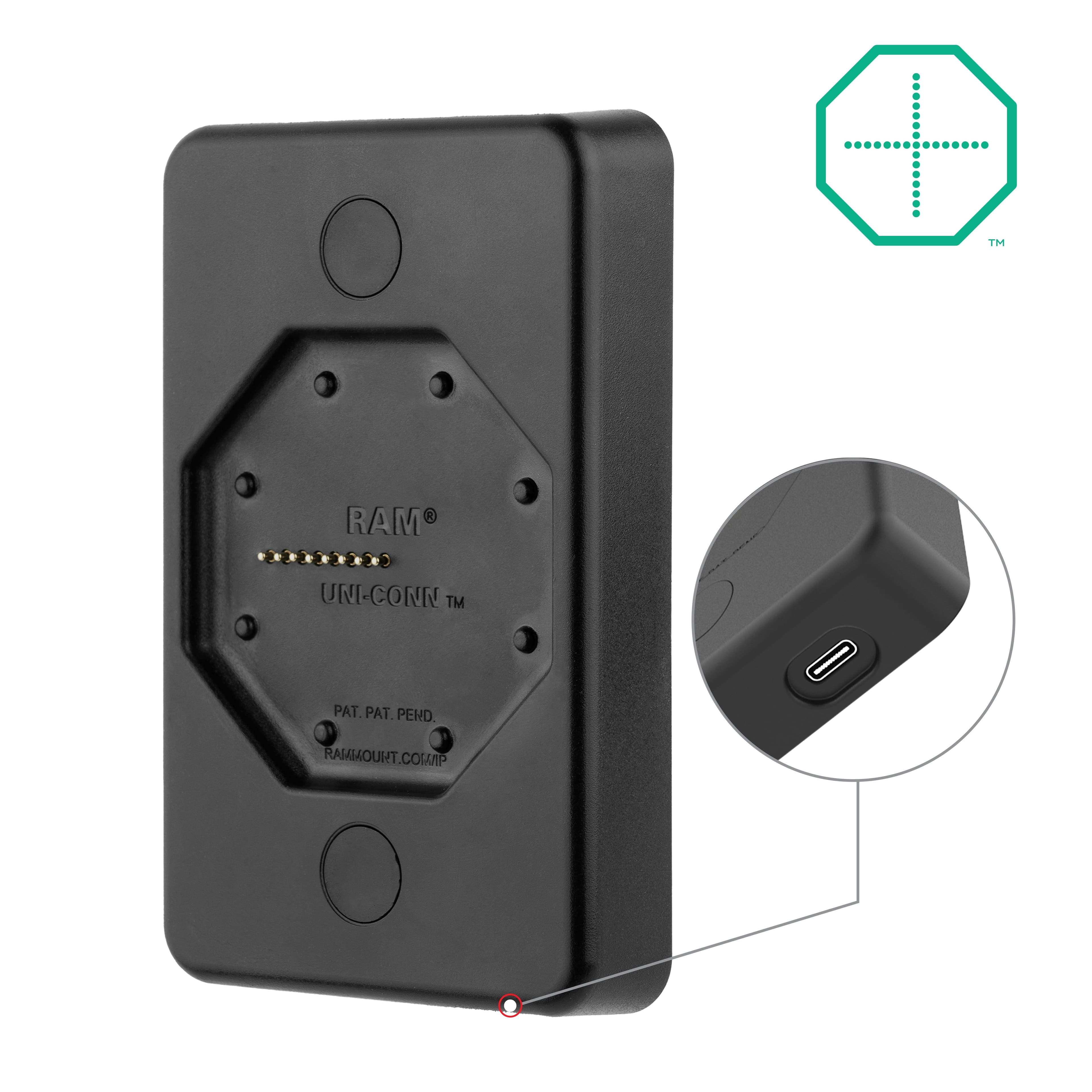 GDS® Uni-Conn™ Powered Wall Dock with USB-C