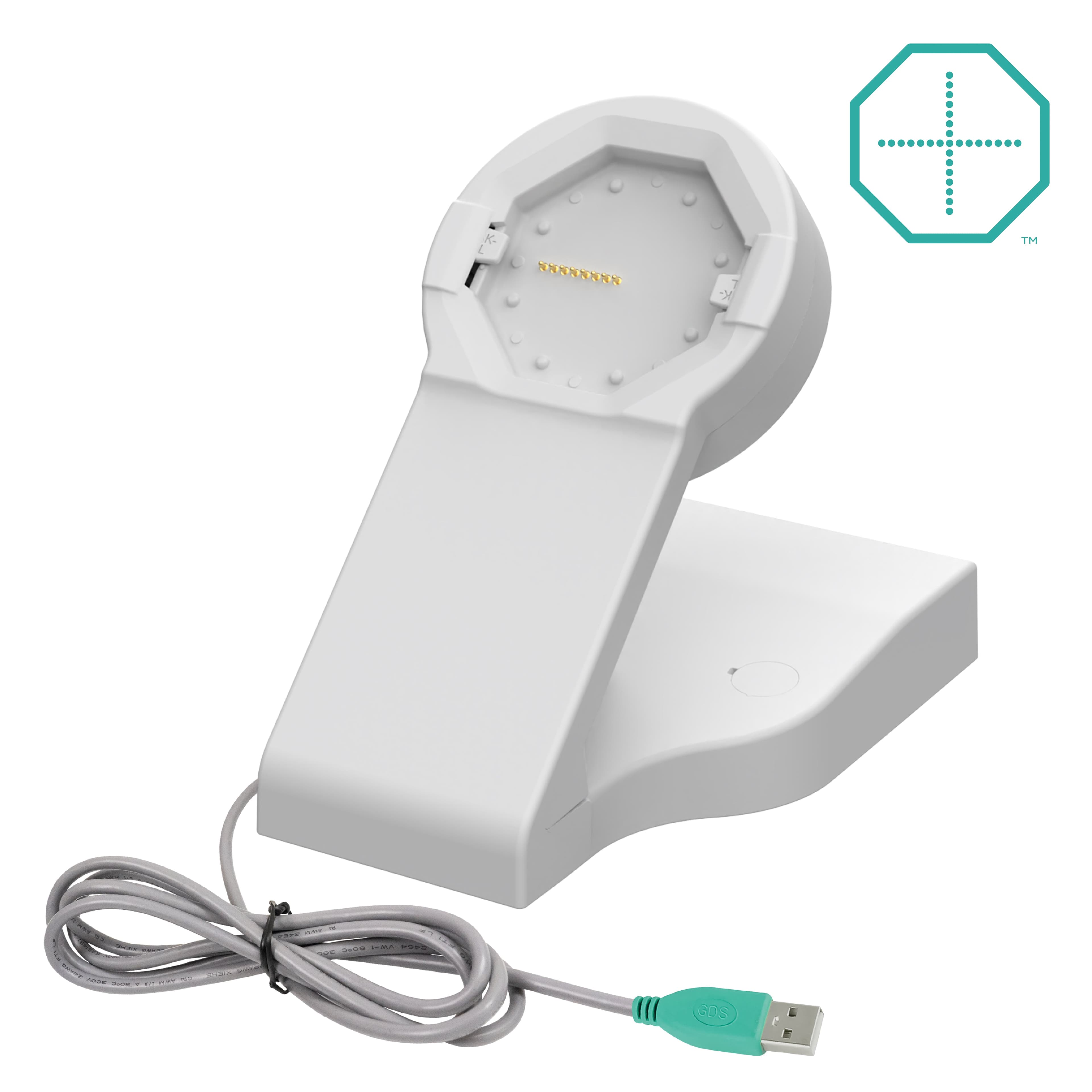 GDS® Uni-Conn™ Powered Desktop Dock with USB-A Power - Gray