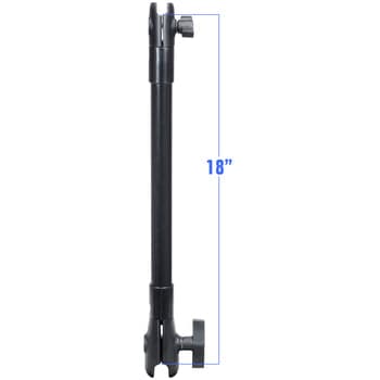RAP-CB-201-18U:RAP-CB-201-18U_1:RAM 18" PVC Pipe Extension with B Size & C Size Socket Arms