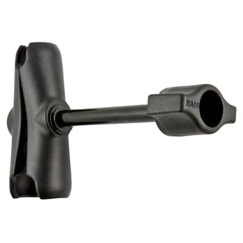 RAM-B-201-ALA1-KRU:RAM-B-201-ALA1-KRU_1:RAM Double Socket Arm with Retention Knob - B Size Medium