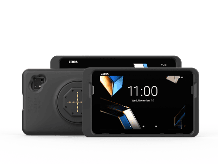 Zebra ET401 rugged tablet with an IntelliSkin H Series protective case.