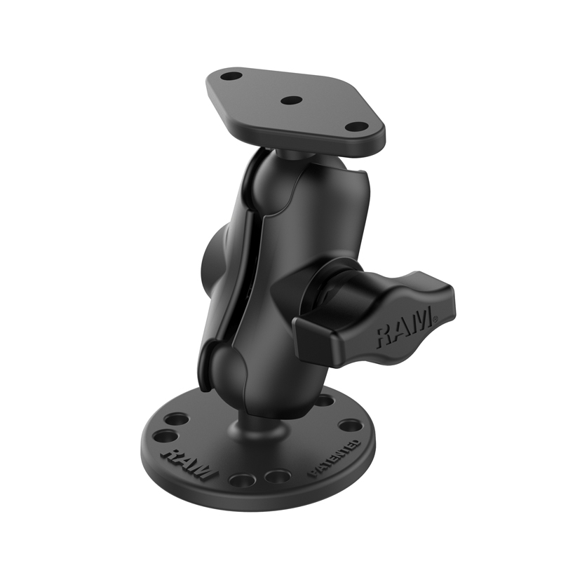 RAM® Universal DrillDown Double Ball Mount with Diamond 2Hole Plate
