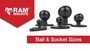 Ball Socket Sizes Ram Mounts